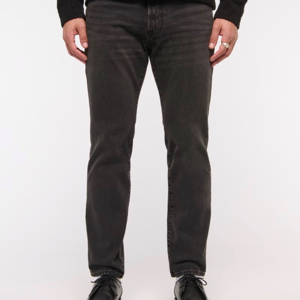 Abercrombie & Fitch Men's Dark Gray Slim Jeans